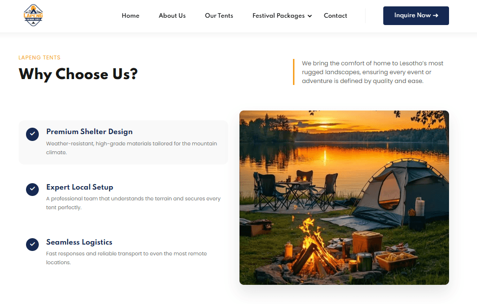 Lapaneng Outdoors Tents screenshot 4
