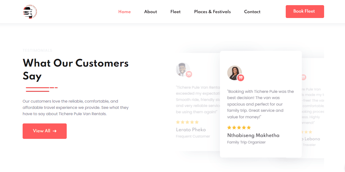 Tichere Pule Van Rentals screenshot 4