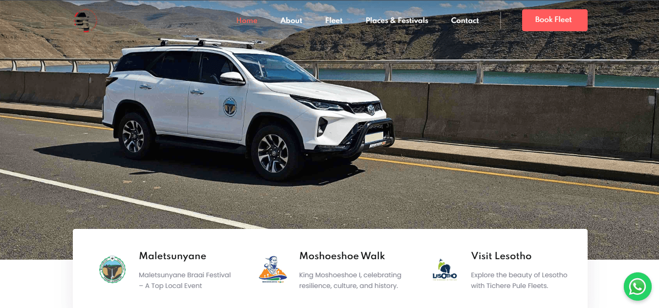 Commercial transport van parked on a paved road